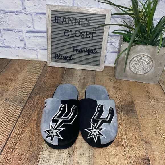 Men's San Antonio Spurs Colorblock Slide Slippers - Picture 4 of 10